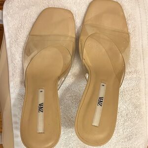 Zara Women's Beige Mules
